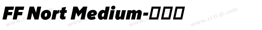 FF Nort Medium字体转换